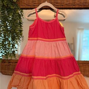 OshKosh B'gosh Pink, Coral & Peach Tiered Sundress